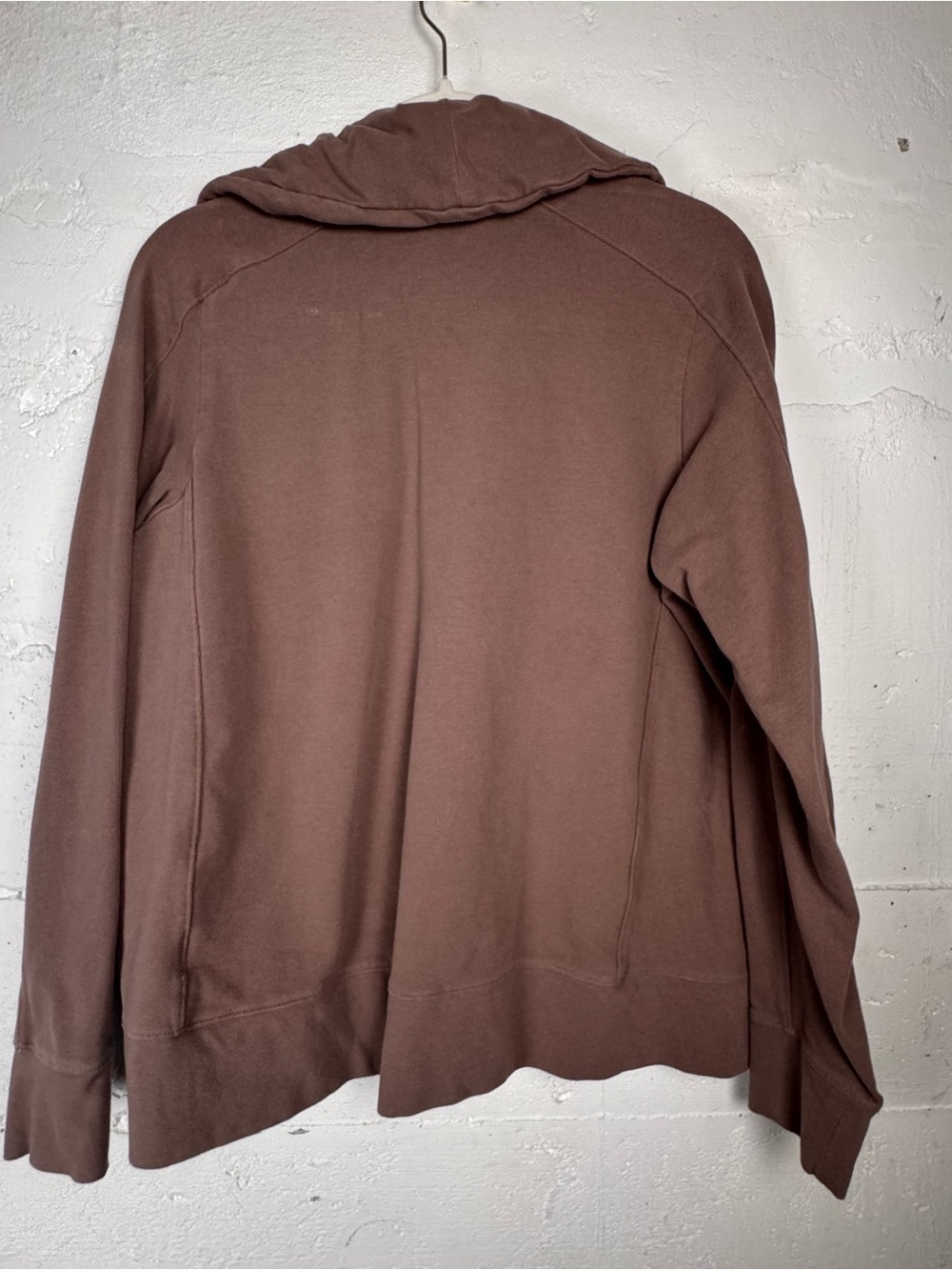 Organic Cotton CloudKnit Zip Jacket Deep Taupe Size Large L Organic Cotton View 6